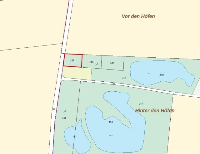 Lageskizze - Vertragsfreie Waldfläche 
