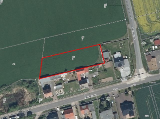Lageskizze - Ackerland, angrenzend an Wohnbebauung, im Südwesten Brandenburgs - vertragslose Nutzung