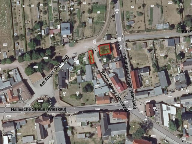 Lageskizze mit Umgebung und Luftbildunterlegung - Ehemaliges Wohnhaus **nördlich von Halle (Saale) & etwa 5 km vom Seebad Edderitz entfernt**