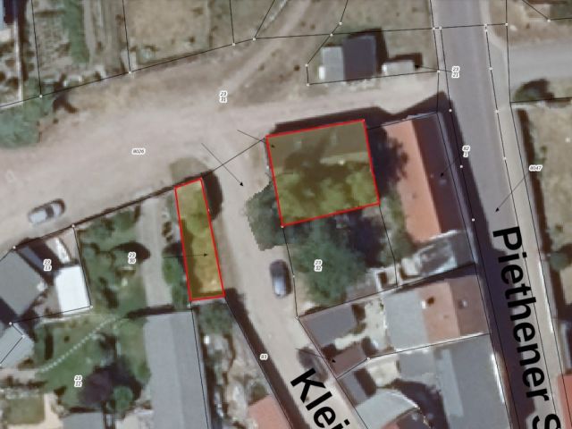Lageskizze mit Luftbildunterlegung - Ehemaliges Wohnhaus **nördlich von Halle (Saale) & etwa 5 km vom Seebad Edderitz entfernt**