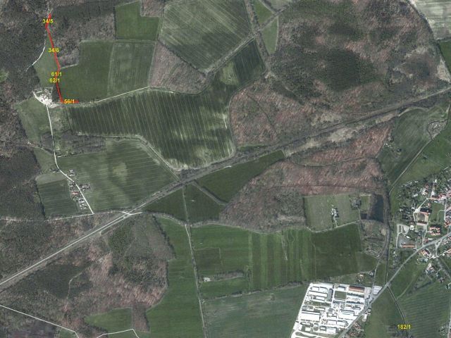 Umgebungsskizze alle Flurstücke - Splitterflächen in Streulage um Doberlug-Kirchhain - Anteile von Wassergraben- und Uferbereichen sowie Landwirtschaftsflächen