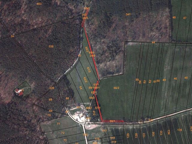 Lageskizze Flurstücke 34/5, 34/6, 56/1, 61/1 und 62/1 - Splitterflächen in Streulage um Doberlug-Kirchhain - Anteile von Wassergraben- und Uferbereichen sowie Landwirtschaftsflächen