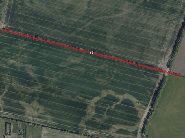 Lageskizze Gemarkung Zechin, Flur 3, FS 16 - Splitterflächen (4 Flurstücke) in Streulage **im Landkreis Märkisch-Oderland**