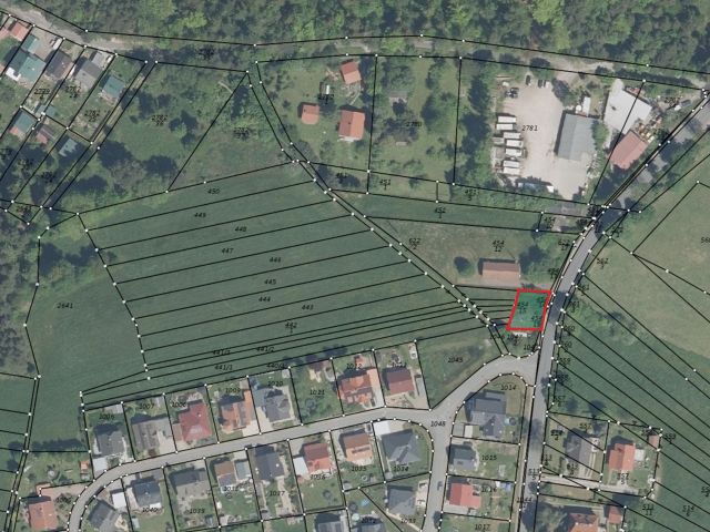 Lageskizze mit Luftbildunterlegung - Vertragsfreies Grundstück im Thüringer Wald und ruhiger Lage am Ortsrand