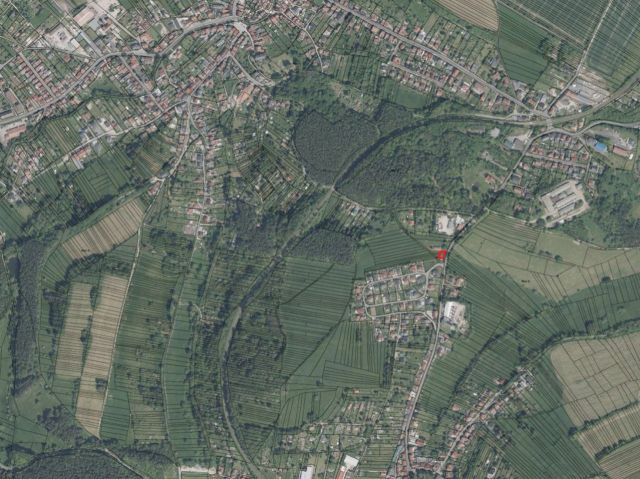 Lageskizze mit Umgebung und Luftbildunterlegung - Vertragsfreies Grundstück im Thüringer Wald und ruhiger Lage am Ortsrand