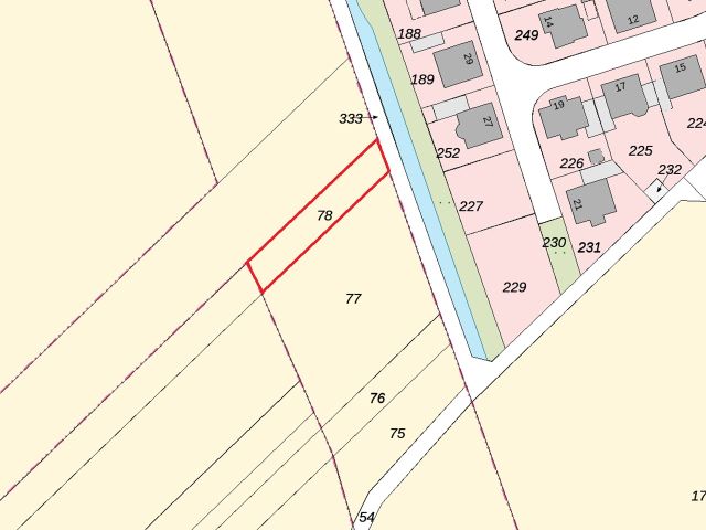 Lageskizze - Ackerfläche gegenüber von Wohnbebauung ca. 50 km von Köln entfernt