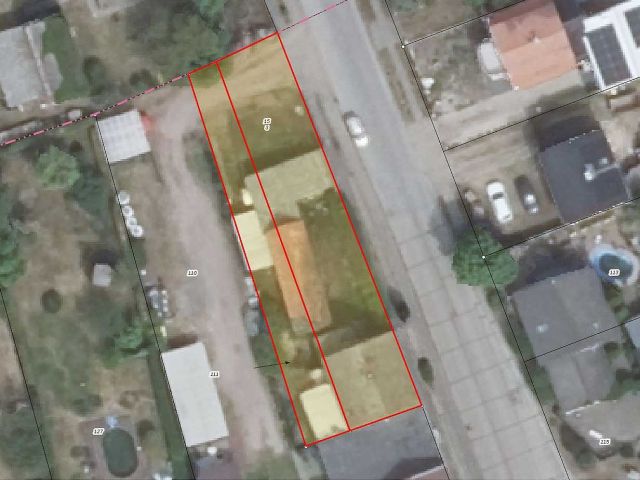Lageskizze mit Luftbildunterlegung - Einfamilienhaus mit Anbau, Wintergarten & Nebengebäuden nördlich der Landeshauptstadt Magdeburg +ruhige Lage+