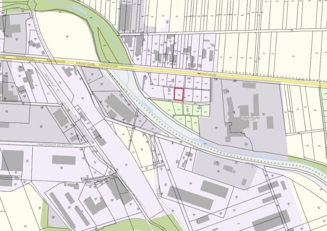 Umgebungsskizze - Vertragslos genutztes Grundstück innerhalb einer Gartenanlage **etwa 30 km von der Erfurter Altstadt entfernt**