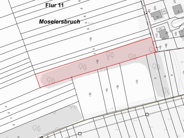 Lageskizze - Gehölzfläche neben Wohnbebauung im Landkreis Saarlouis