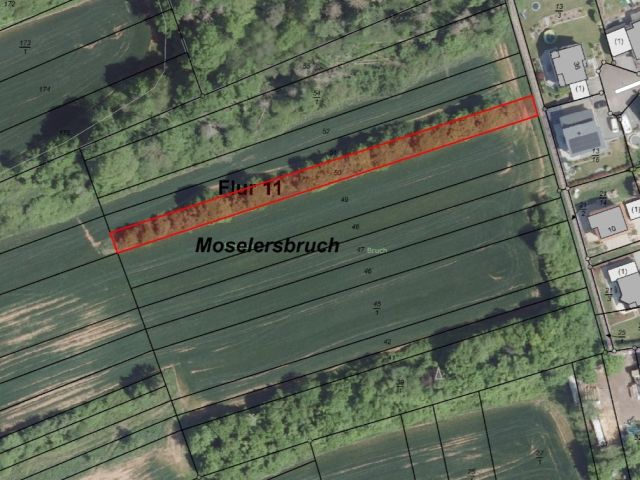 Lageskizze - Gehölzfläche neben Wohnbebauung im Landkreis Saarlouis