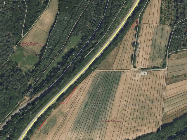Lageskizze alle Flurstücke - Drei landwirtschaftliche Splitterflächen an der B270 in der Südwestpfalz