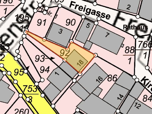 Lageskizze - Leerstehendes Einfamilienhaus im historischen Ortskern von Rabenau - Londorf in Hessen