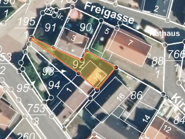 Lageskizze - Leerstehendes Einfamilienhaus im historischen Ortskern von Rabenau - Londorf in Hessen