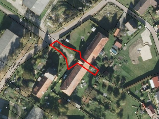 Lageskizze - Denkmalgeschützes Spritzenhaus (Teil eines ehemaligen Pferdestalls) **stark geschädigter baulicher Zustand**