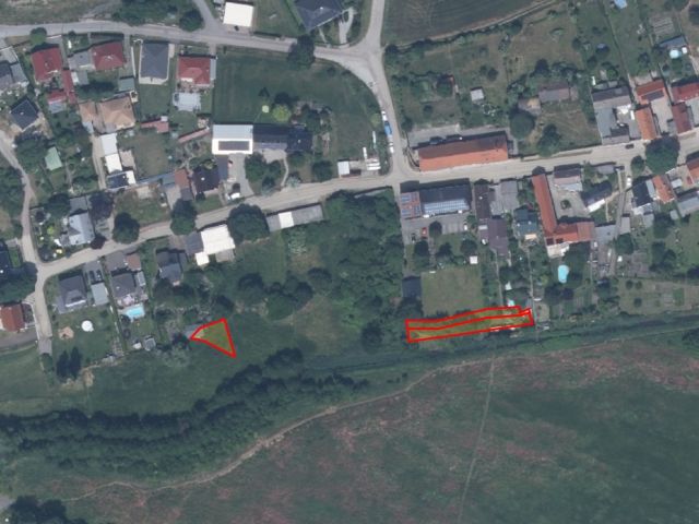 Lageskizze - Zwei vertragslos genutzte Garten-/Erholungsflächen hinter bebauten Grundstücken ca. 500 m östlich des ´Geiseltalsees´