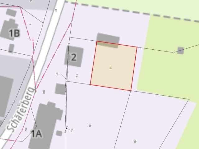 Lageskizze - Garten-/Grünlandfläche hinter Wohnbebauung im Salzlandkreis ** lt. FNP Wohnbaufläche