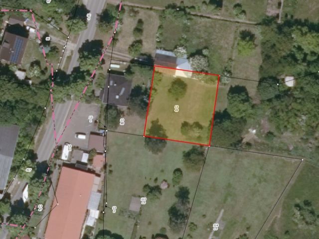Lageskizze - Garten-/Grünlandfläche hinter Wohnbebauung im Salzlandkreis ** lt. FNP Wohnbaufläche