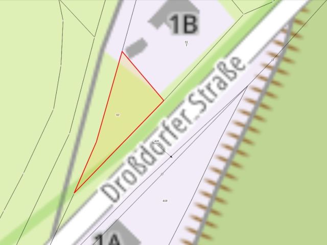 Lageskizze - Vertragsfreies, mit Bäumen bewachsenes Grundstück am nördlichen Ortsrand