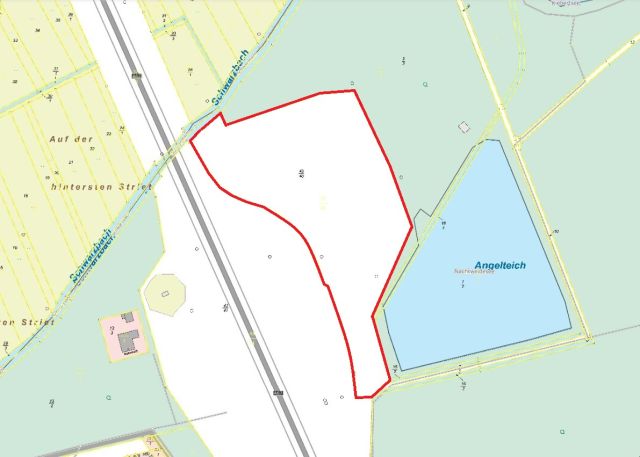 Lageskizze - Grundstück mit verpachtetem Grund/Boden für einen Mobilfunkmast & etwa 2 ha Wald an der A67 *vor den Toren von Frankfurt/Main*