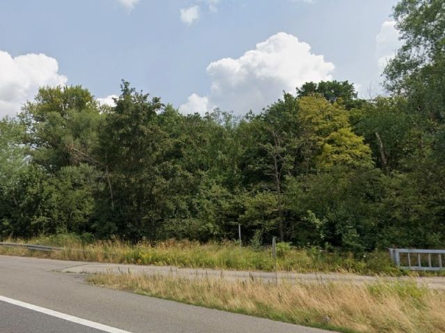Blick von der A67 auf Verkaufsfläche und Umgebung - Grundstück mit verpachtetem Grund/Boden für einen Mobilfunkmast & etwa 2 ha Wald an der A67 *vor den Toren von Frankfurt/Main*