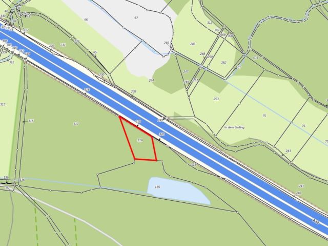 Lageskizze mit Umgebung - Vertragsfreies Grundstück südlich an der A12 ++südöstlich von Berlin im Landkreis Oder-Spree++