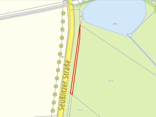 Lageskizze - Vertragsfreie Straßenrandbegleitfläche nordwestlich von Dresden