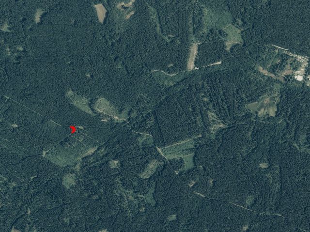 Umgebungsskizze - Kleine Wald- und Wegefläche im Erzgebirgskreis