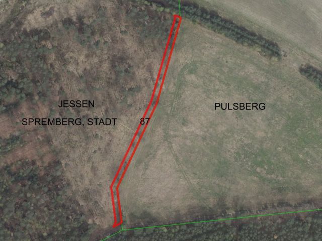 Lageskizze mit Luftbildunterlegung - Flur 6, Flurstück 87 - 2 Grundstücke (Landwirtschaftsfläche und Weg) im Landkreis Spree-Neiße **teilweise verpachtet**