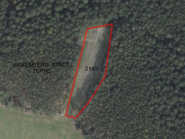 Lageskizze mit Luftbildunterlegung - Flur 1, Flurstück 218/1 - 2 Grundstücke (Landwirtschaftsfläche und Weg) im Landkreis Spree-Neiße **teilweise verpachtet**